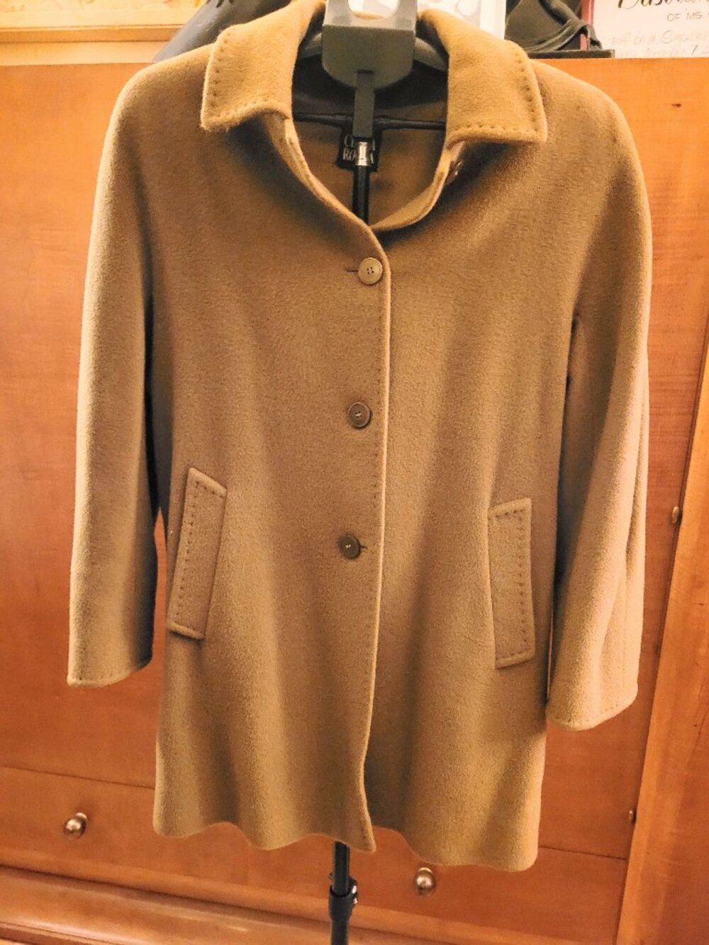 Cinzia Rocca Hand Stitched Finest Cashmere Mid Length Coat